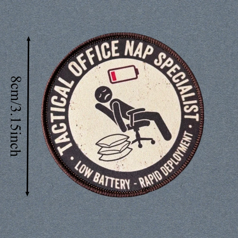 Parche moral táctico Office especialista en siestas con velcro