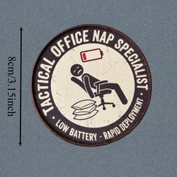 Parche moral táctico Office especialista en siestas con velcro