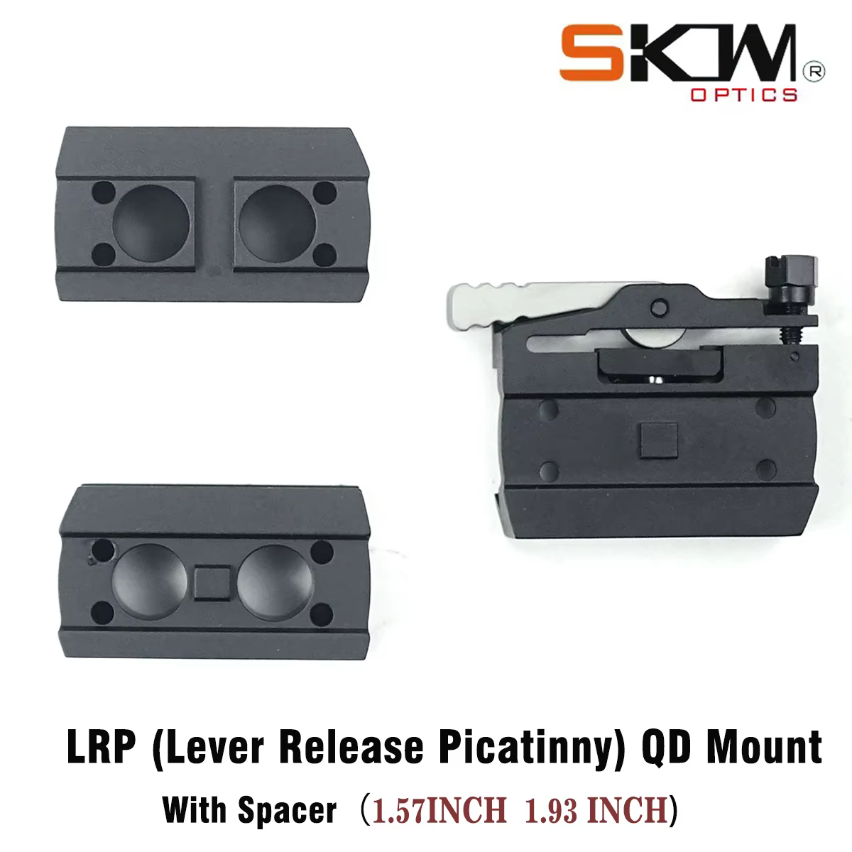 SKWoptics Soporte táctico LRP QD Red Dot riel Picatinny - imagen 4