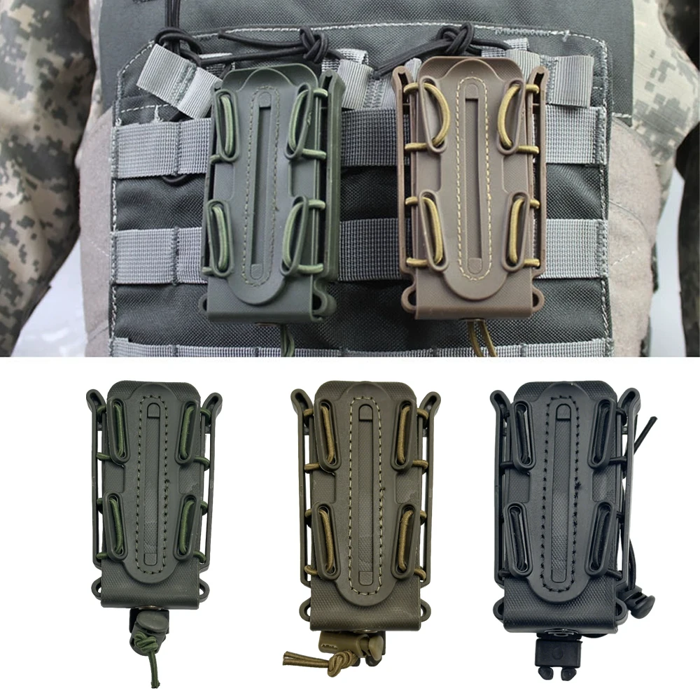 Portacargador 9mm TPR Nylon liberación rápida MOLLE – Airsoft y caza - imagen 5
