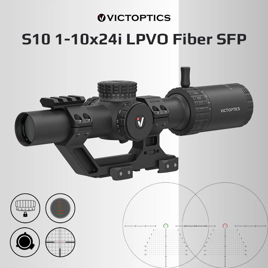 Victoptics S10 1-10x24 SFP LPVO – Mira telescópica iluminación roja/verde