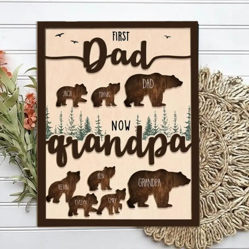 Placa identificativa de madera con grabado personalizado para nombre - imagen 2