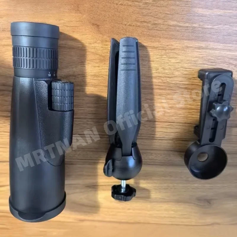 Telescopio monocular HD con zoom para caza y aves, trípode - imagen 2