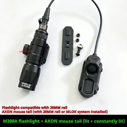 Linterna táctica Surefire M300/M600 AXON con mando remoto Picatinny