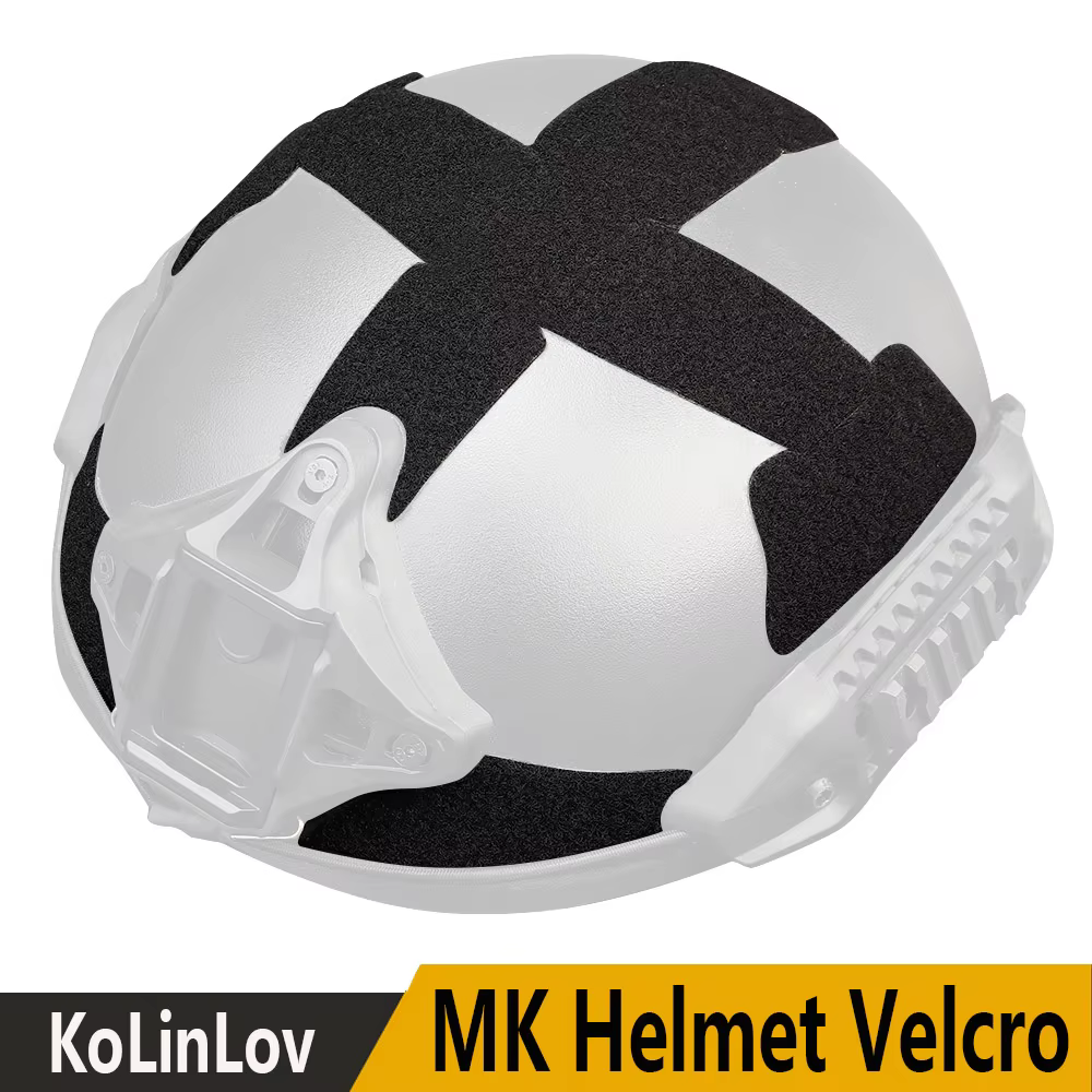 Sistema gancho bucle adhesivo para casco MK táctico