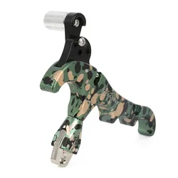 Liberador del arco compuesto 4 dedos 360° ajuste pulgar aluminio