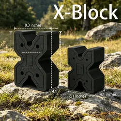 Rifle X-Block Bípode compacto: abrazadera de tiro ligera y portátil