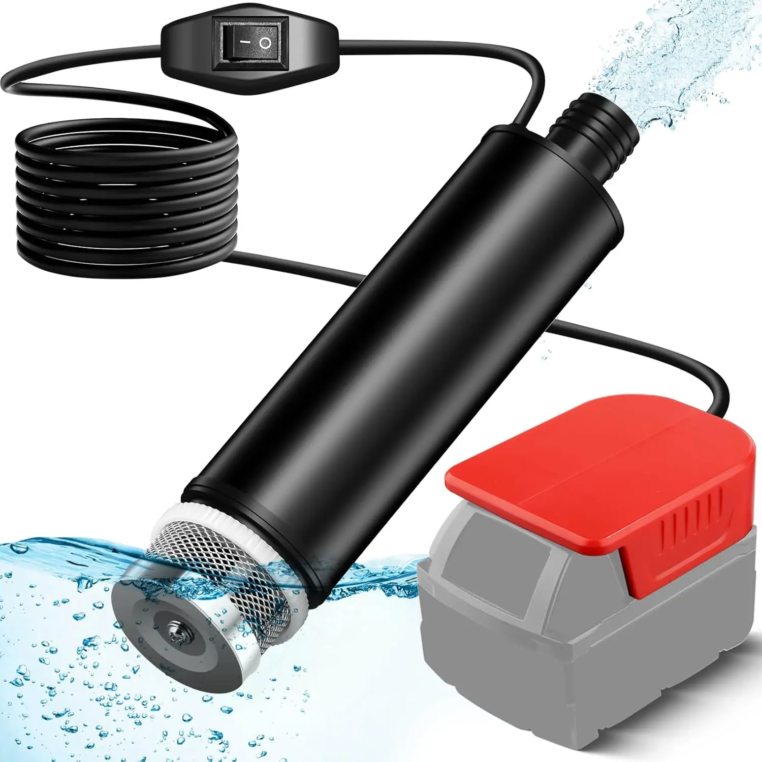 Bomba de transferencia de agua sumergible inalámbrica