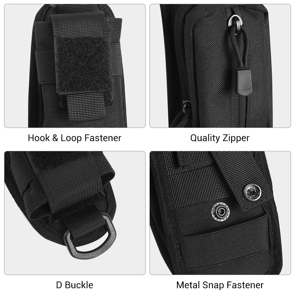 Bolsa táctica MOLLE polivalente con correa de hombro - imagen 4