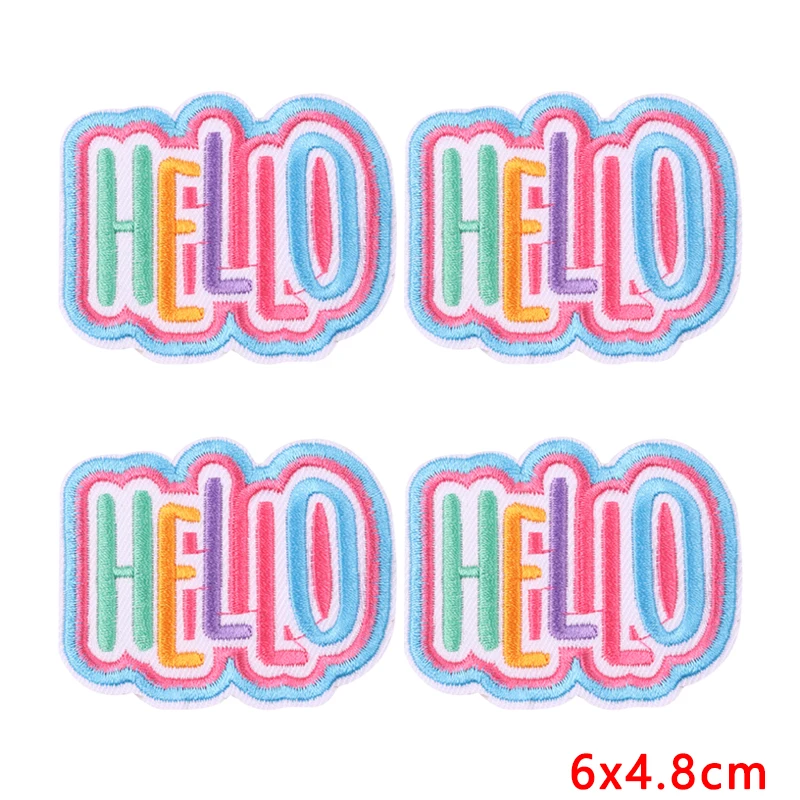 Parches termoadhesivos bordados de letras coloridas para ropa - imagen 4