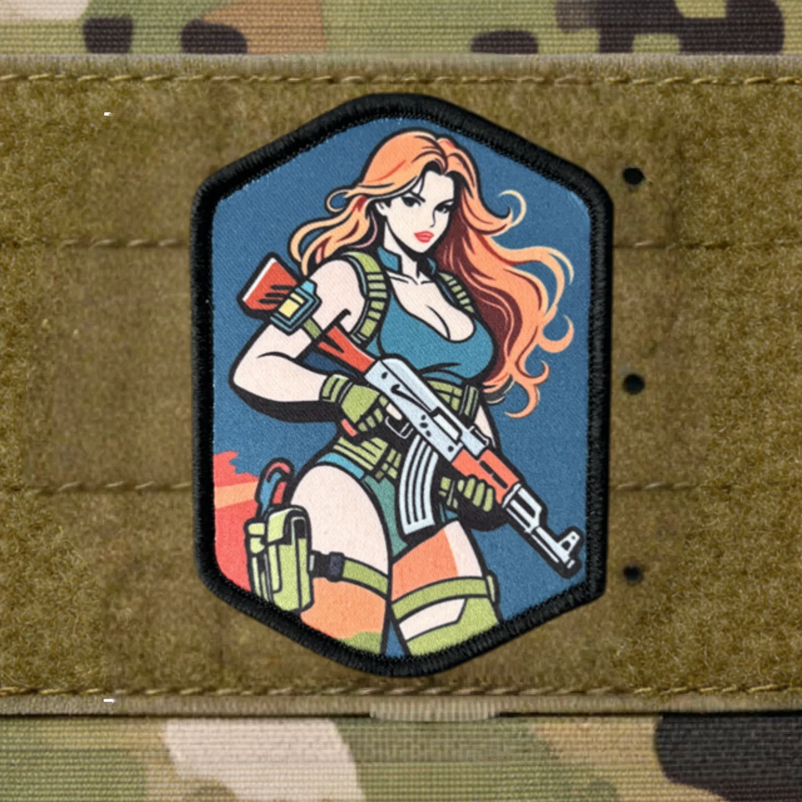 Parche táctico de anime con velcro para ropa y mochila - imagen 5