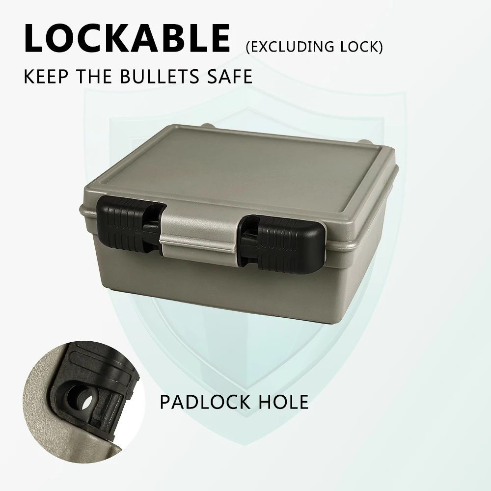 Caja de munición táctica portaplaca MOLLE para rifle caza rígida - imagen 5