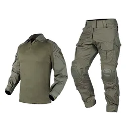 Uniforme táctico G3 verde con pantalón cargo para entrenamiento