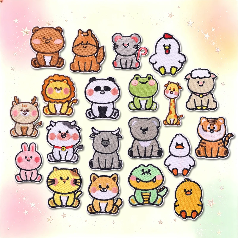 Parche bordado termoadhesivo gato dibujos animados san Valentín - imagen 4