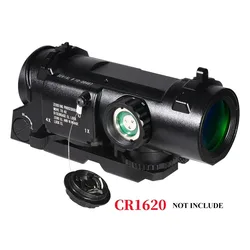 Mira Táctica 1x-4x con Punto Rojo RM y Montaje Rápido para Rifle