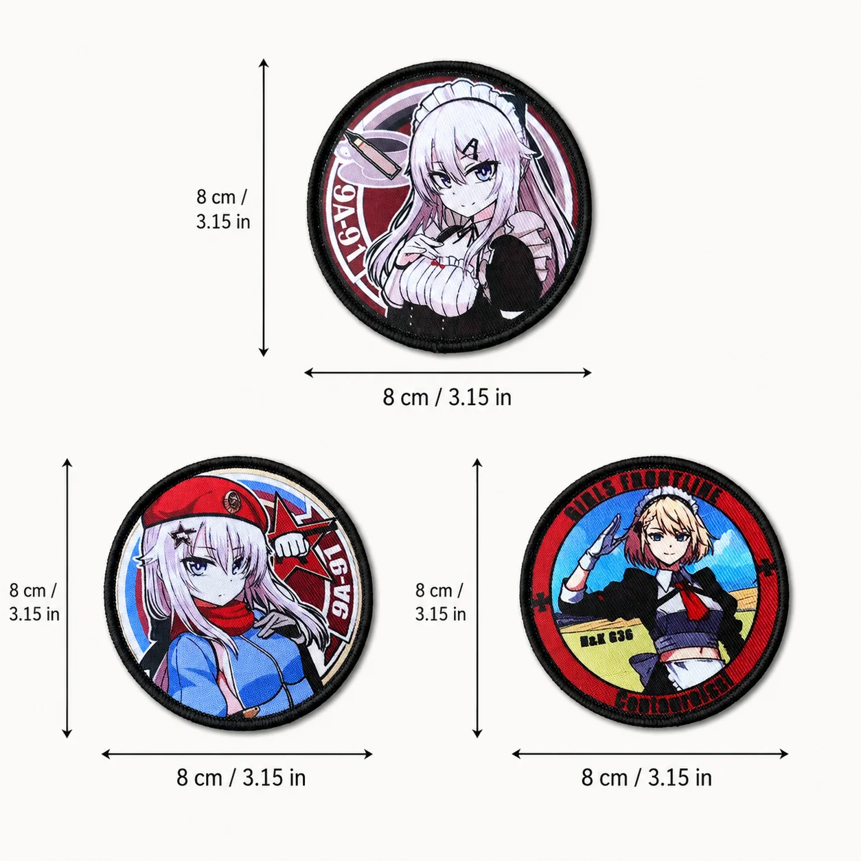 Parche táctico de anime con velcro para mochila y ropa - imagen 4