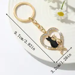 Llavero gatito colgante – Accesorio moderno para regalo