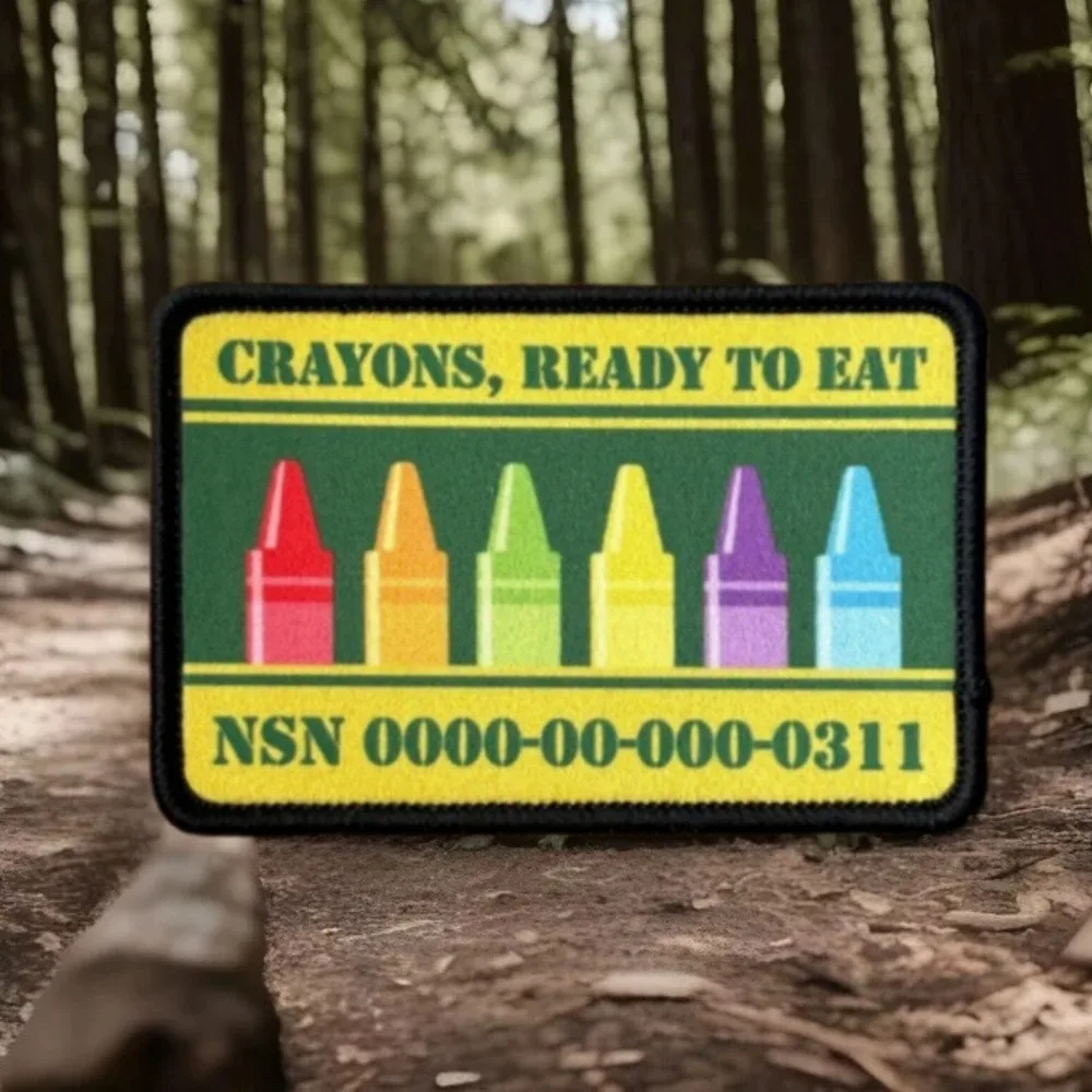 Parche táctico morale Crayon Eater con velcro infantería arcoíris - imagen 5