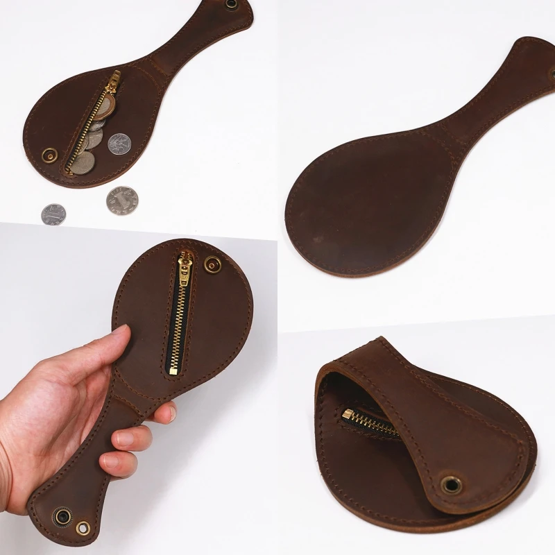 Porta-moneda táctico de cuero vacuno para cinturón exterior - imagen 5