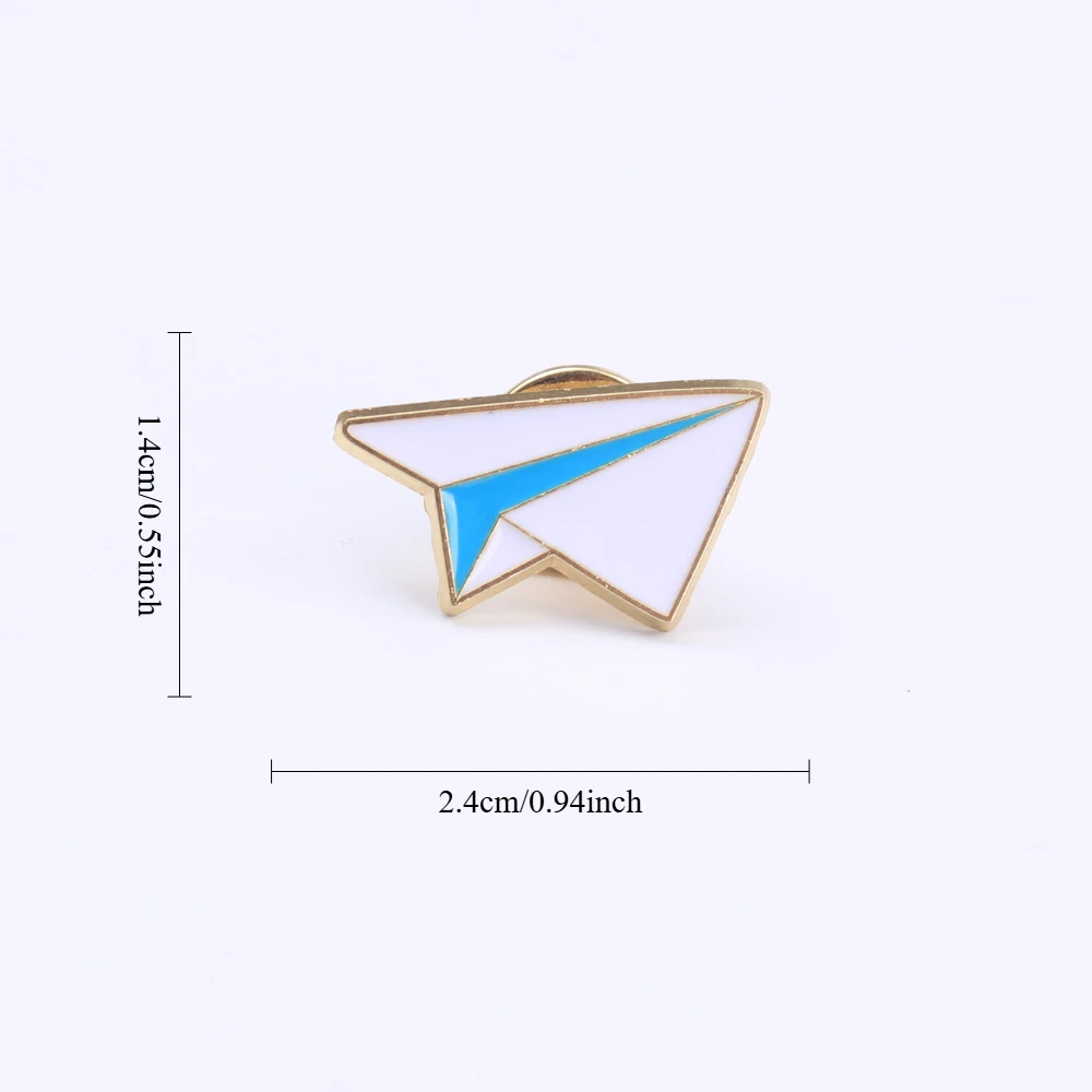 Pin de solapa de metal vintage blanco y azul estilo occidental - imagen 5