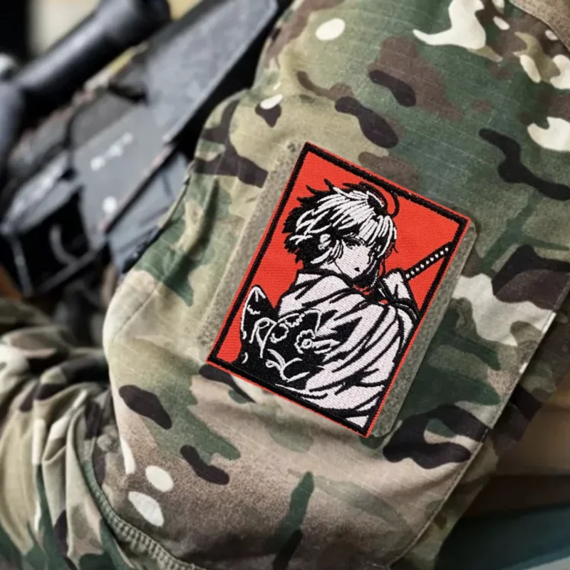 Parche táctico bordado samurái para chaleco, MOLLE y mochila - imagen 5