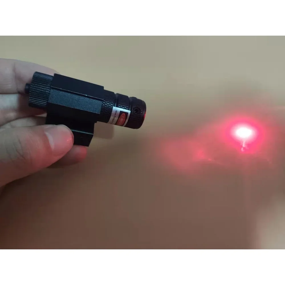 Mini mira láser táctica punto rojo ajustable para riel Picatinny - imagen 3