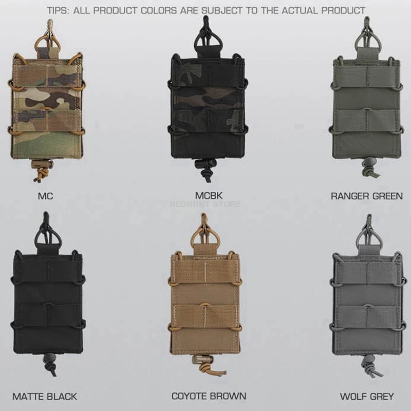Funda táctica MOLLE para cargador de rifle, compatible pistola