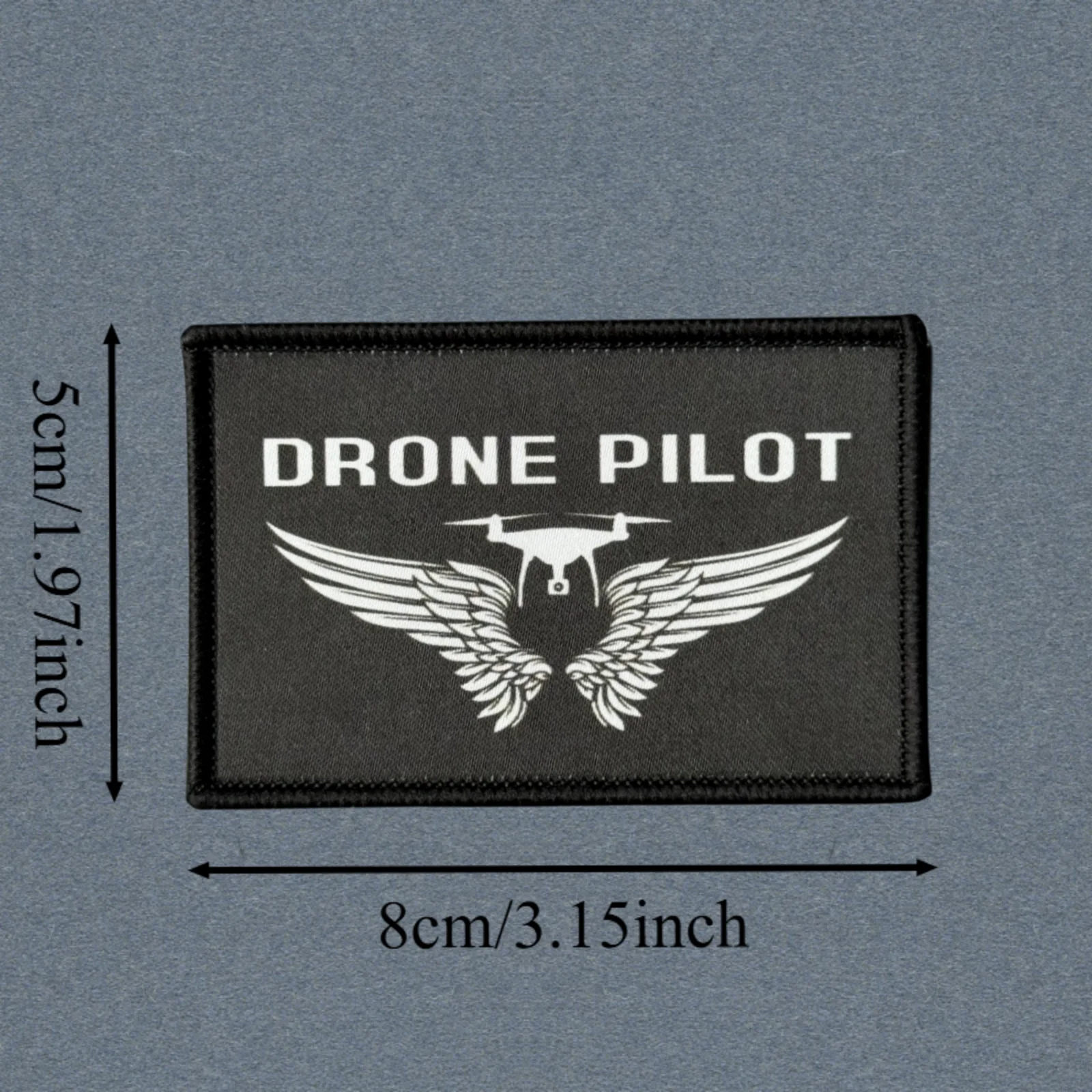 Parche táctico de piloto de dron con cierre de velcro - imagen 3