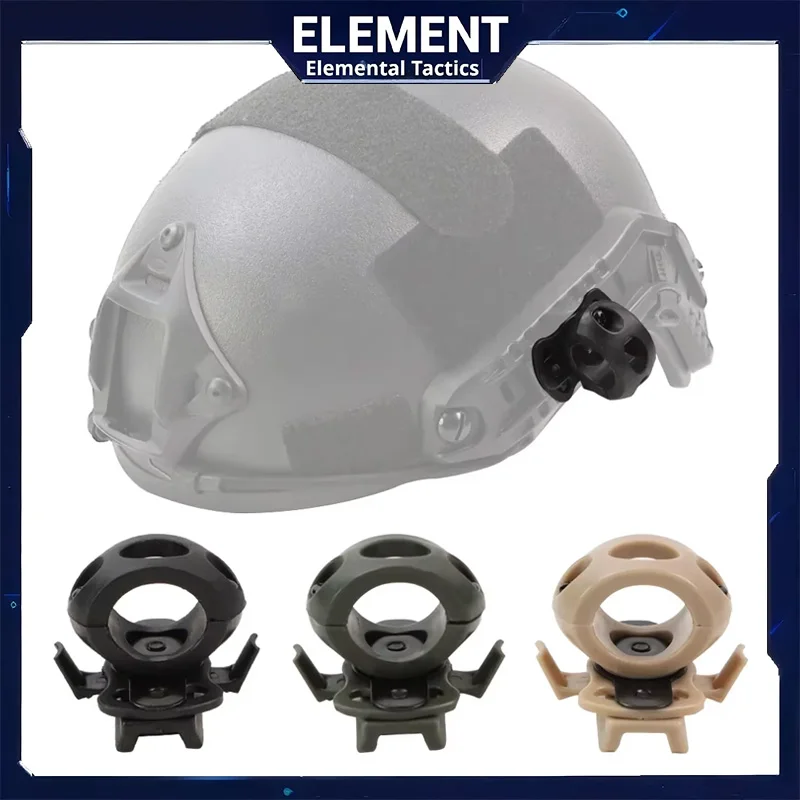 Element Soporte Linterna Táctica Casco con Riel y Liberación Rápida - imagen 5