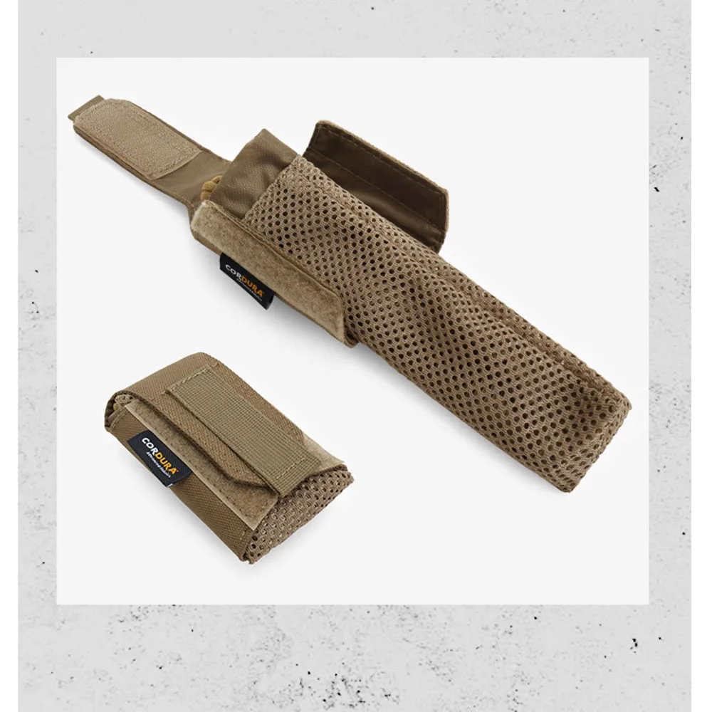 Bolsa portabotellas táctica MOLLE plegable de malla para senderismo - imagen 5