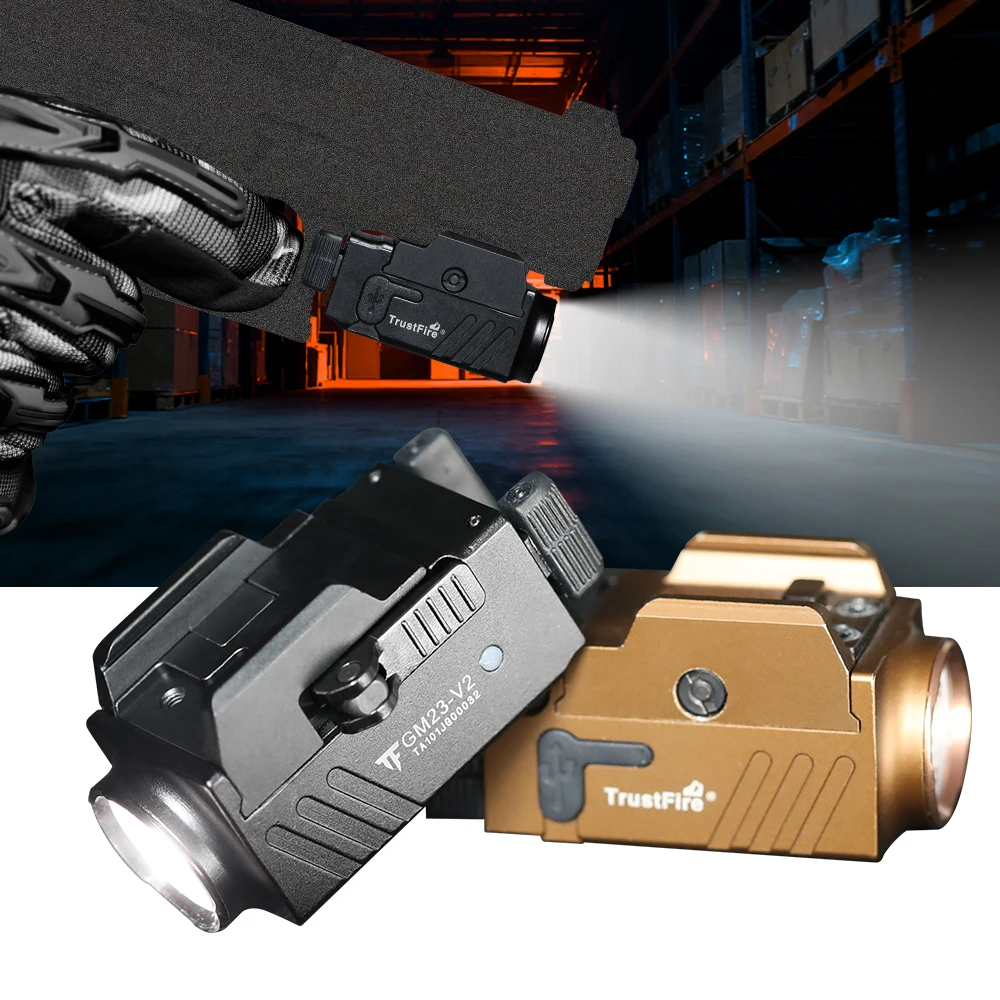 Linterna Táctica Trustfire GM23-V2 con Quick Release, USB-C y Montaje Riel Picatinny - imagen 2