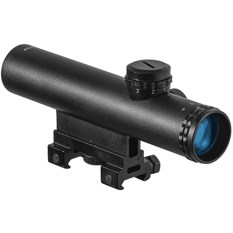 Visor táctico Fire Wolf HD 4x20 con retícula Mil-DOT para caza - imagen 2