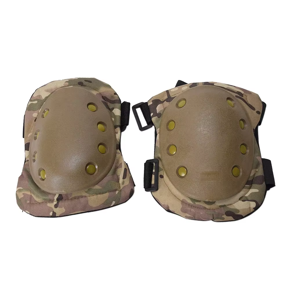 Rodillera táctica camuflaje MOLLE para airsoft y paintball - imagen 3