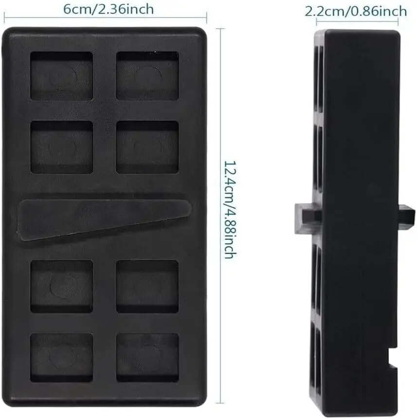 Tornillo de banco plástico negro – Soporte para fresado y taller - imagen 3