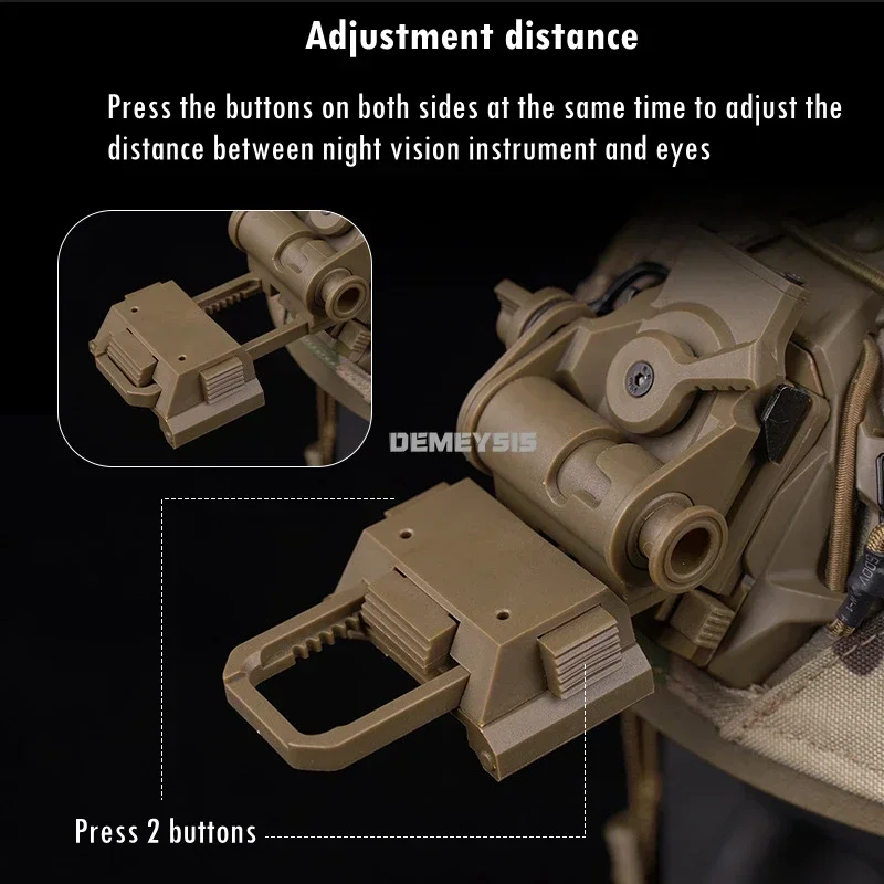 Soporte NVG para gafas - montaje táctico para PVS15/18 - imagen 4