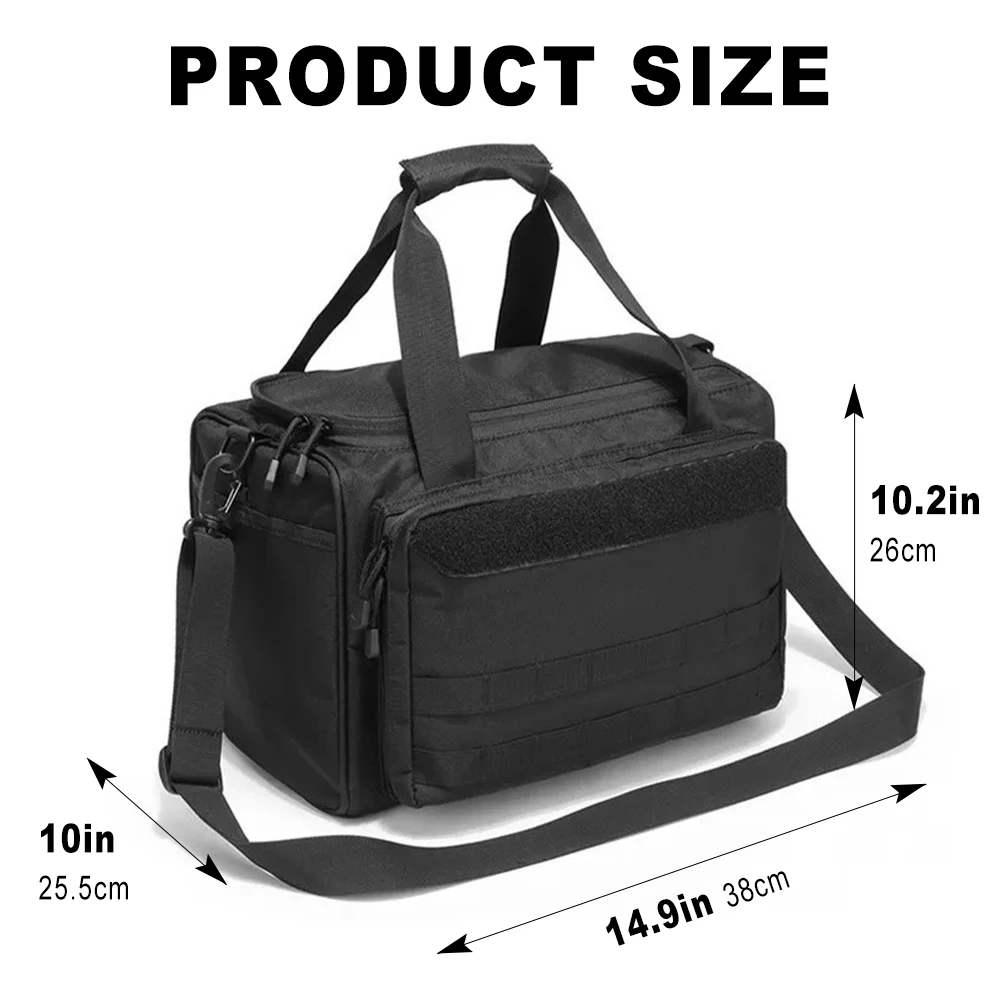 Bolso táctico impermeable tipo bandolera con correa ajustable - imagen 2