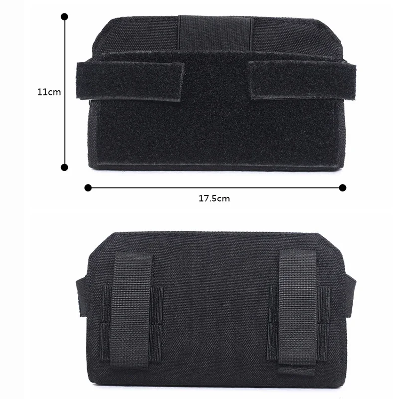 Chaleco táctico MOLLE con bolsillo frontal móvil y porta mapas - imagen 3