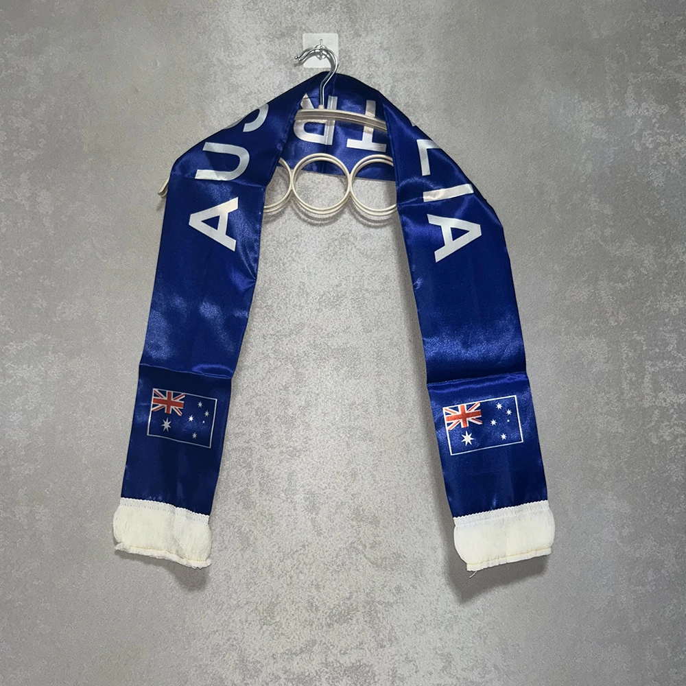 Bufanda satén Australia estampada con borlas y doble cara - imagen 2