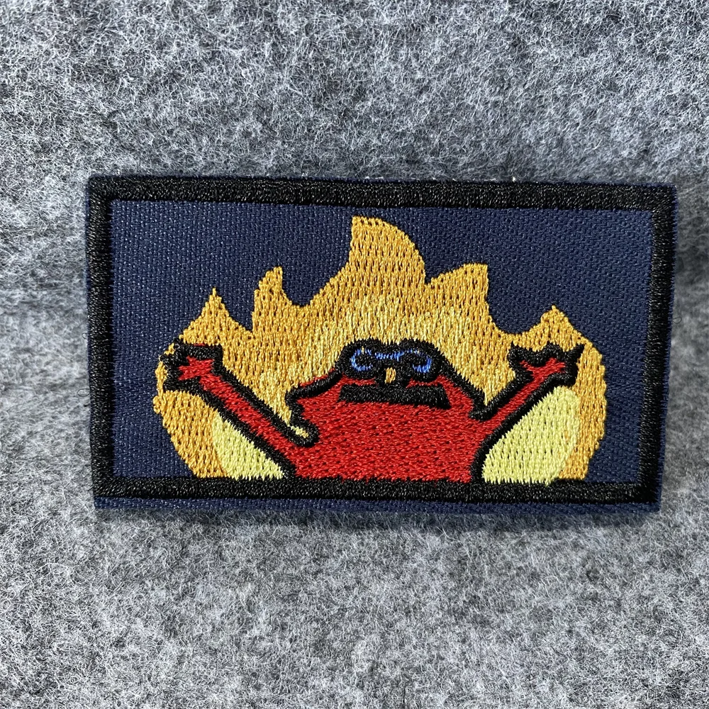 Parche Velcro bordado Elmo - insignia de moral meme para mochila - imagen 5