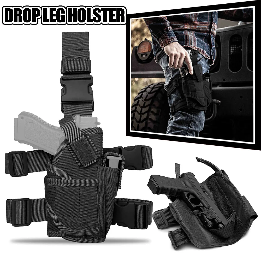 Glock funda táctica de pierna 900D impermeable, arnés ajustable - imagen 2