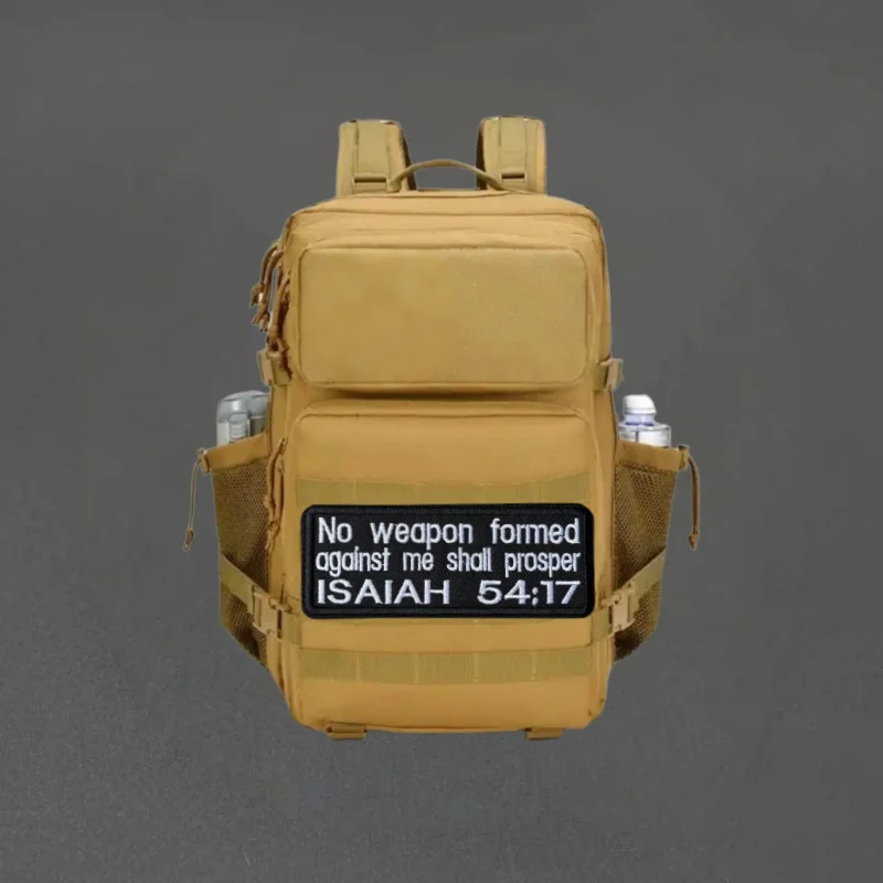Parche táctico bordado Isaías velcro gancho y bucle para mochila - imagen 2