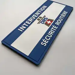 Parche impermeable de silicona con relieve y velcro desmontable