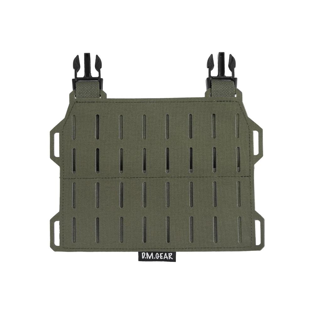 Portador de placa táctico MOLLE con solapa frontal y pecho ajustable
