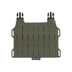 Portador de placa táctico MOLLE con solapa frontal y pecho ajustable