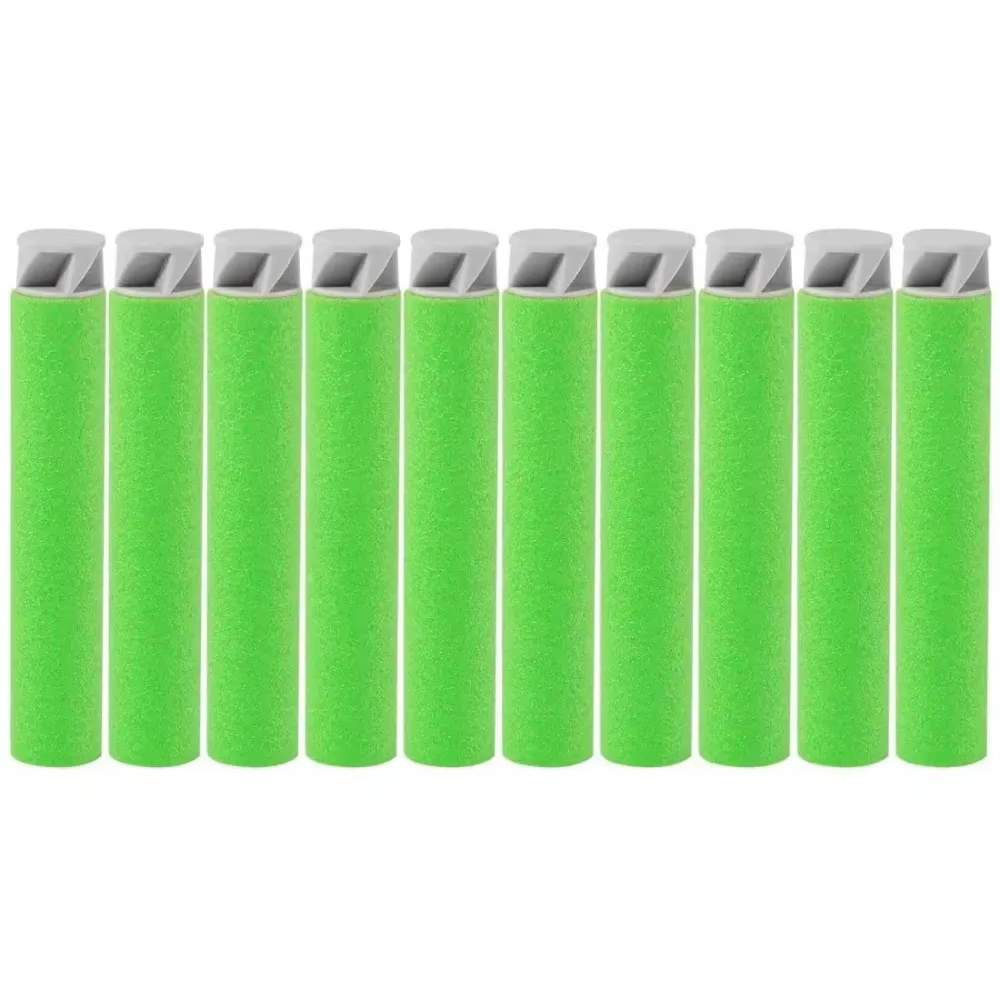 Dardos espuma plana compatibles Nerf N-Strike Elite verde gris - imagen 2