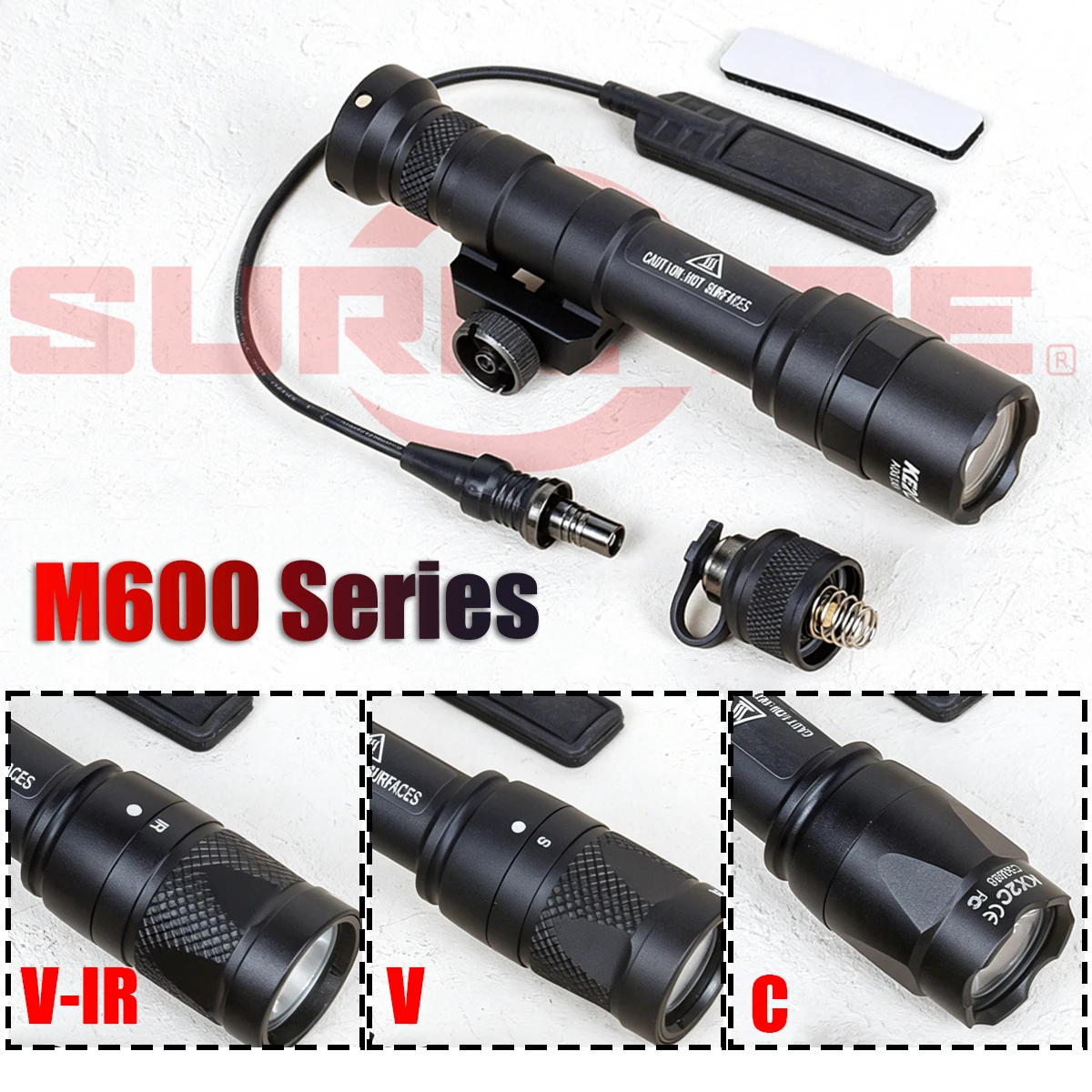 SureFire M600 linterna táctica LED con interruptor doble para riel - imagen 3