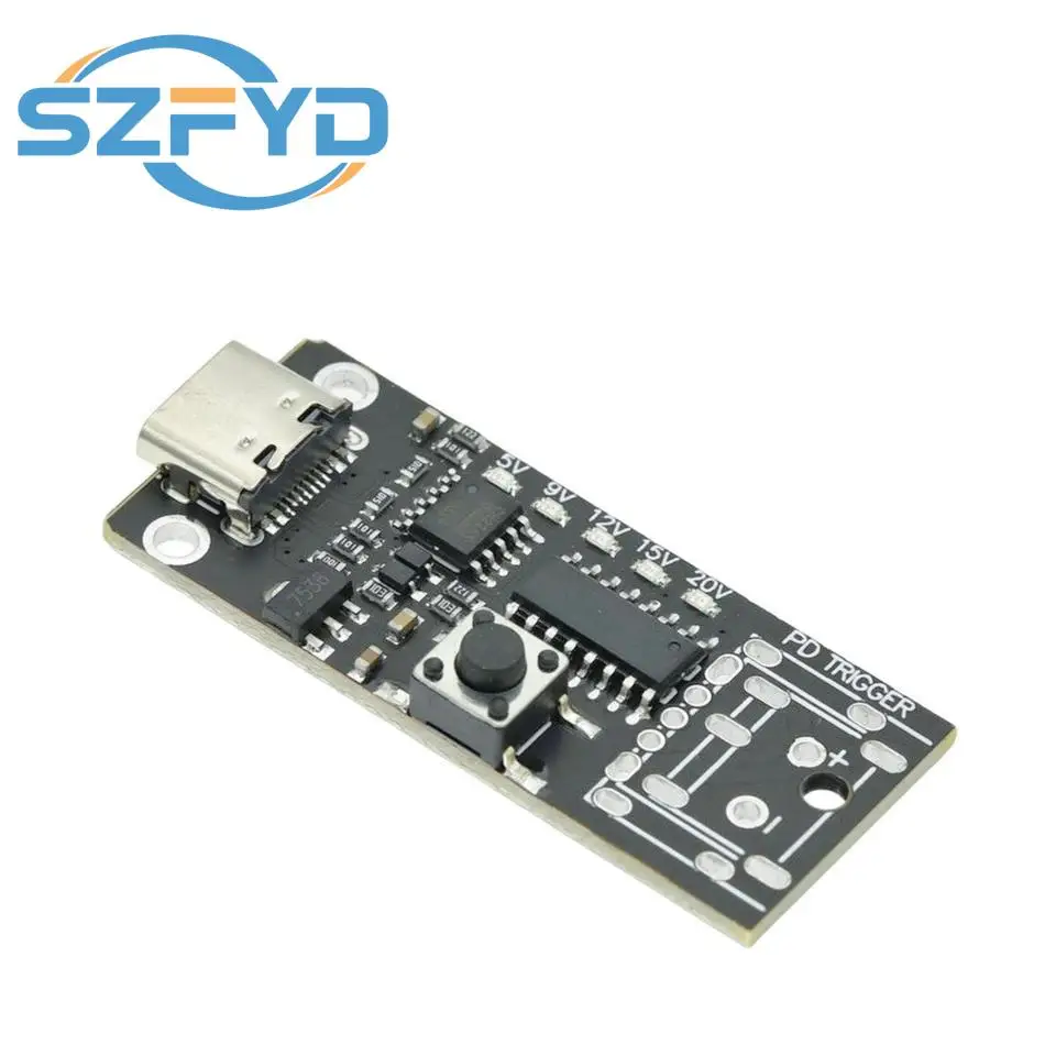 CMTPD Módulo de carga rápida USB-C 100W PD/QC - Placa de refuerzo