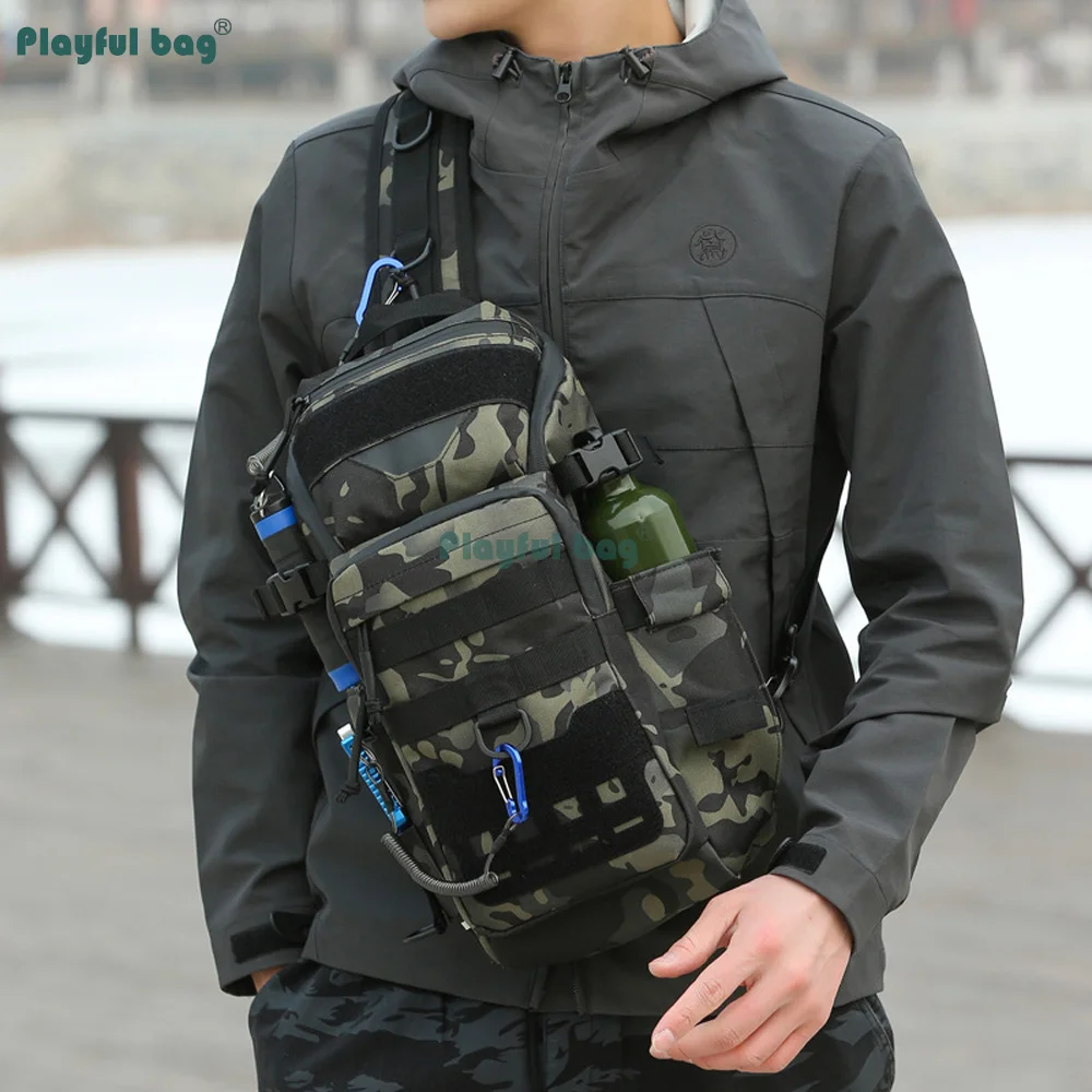 Bolsa Bandolera Táctica MOLLE AVA380 para Motociclismo y Aventura - imagen 2