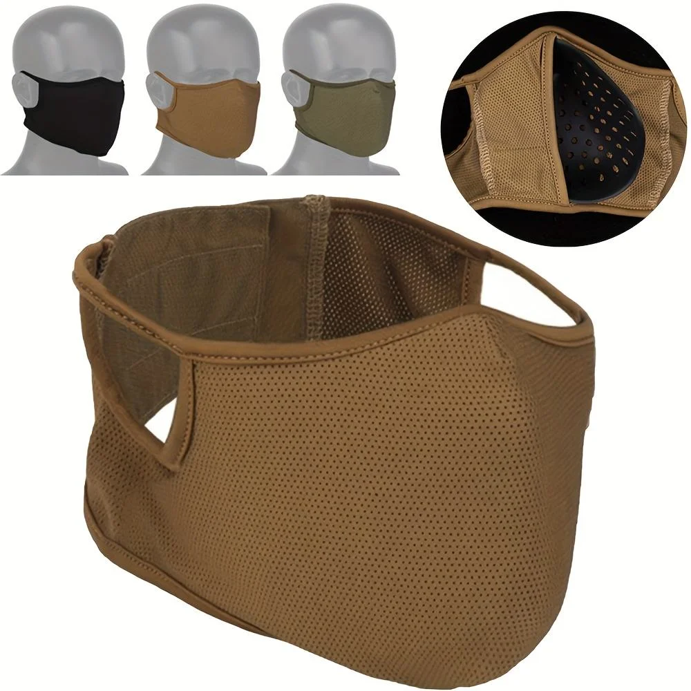 Máscara táctica de media cara transpirable elástica para airsoft - imagen 5