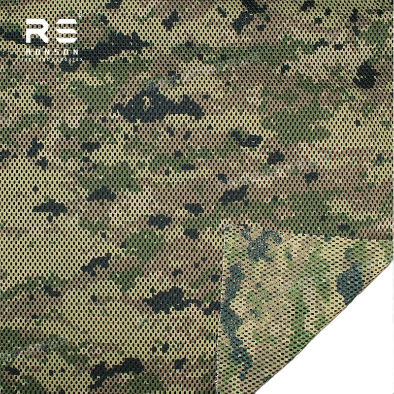 Tela táctica camuflaje CADPAT MT Woodland poliéster malla - imagen 2
